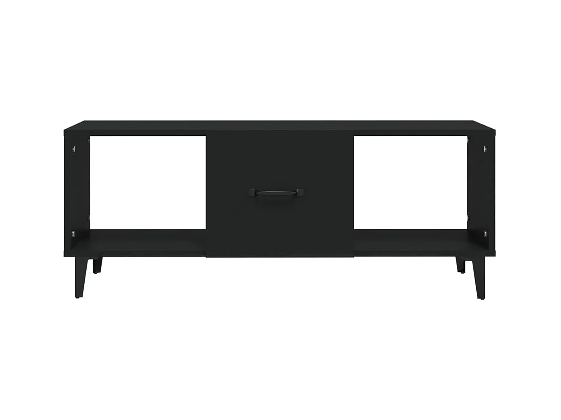Table basse Noir 102x50x40 cm Bois d'ingénierie