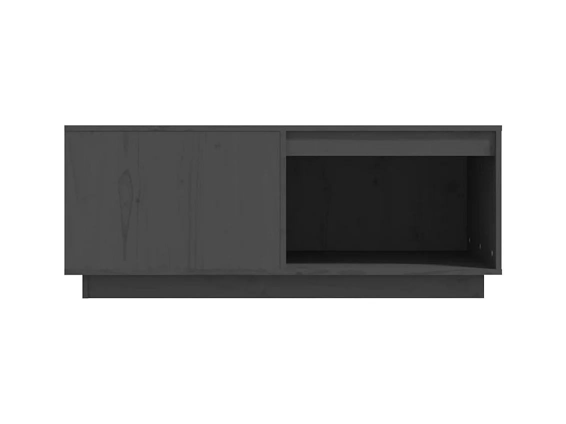 Table basse Gris 100x101x40,5 cm Bois massif de pin