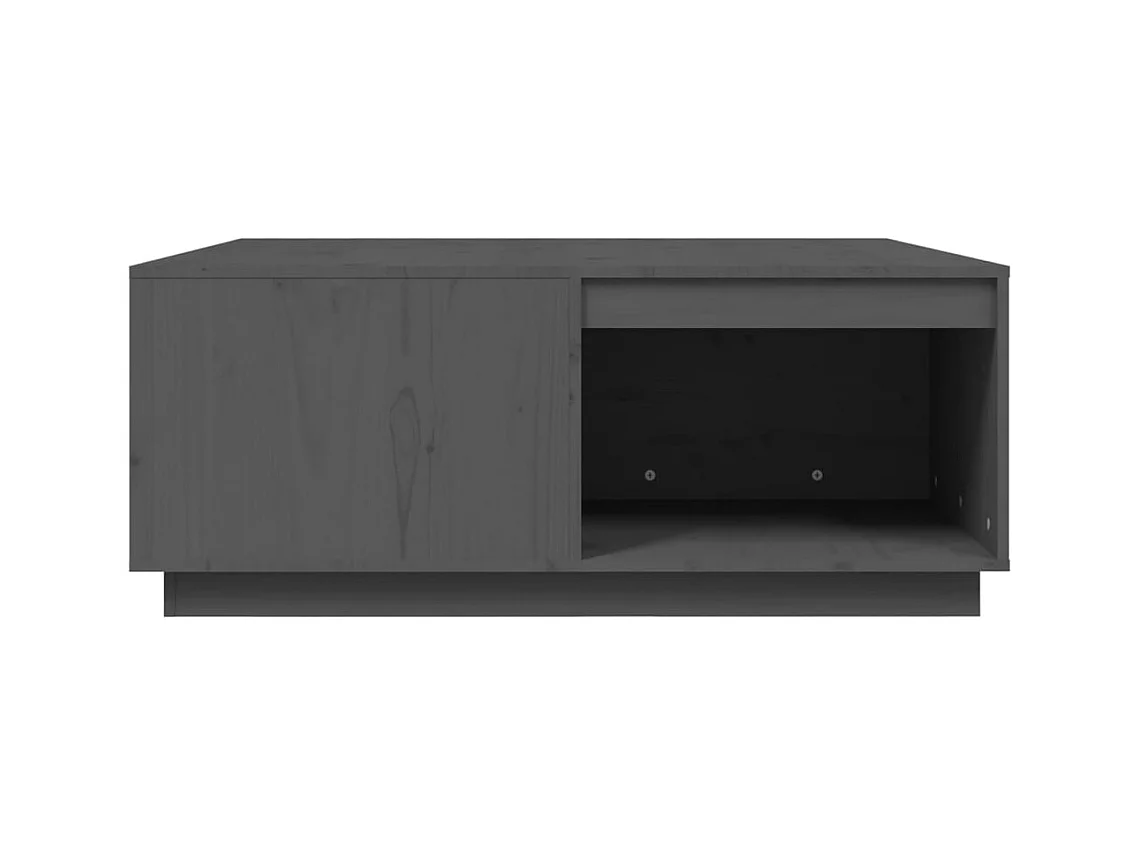 Table basse Gris 100x101x40,5 cm Bois massif de pin