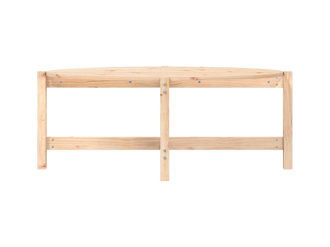 Mesa de centro 118x63x45 cm Madera maciza de pino