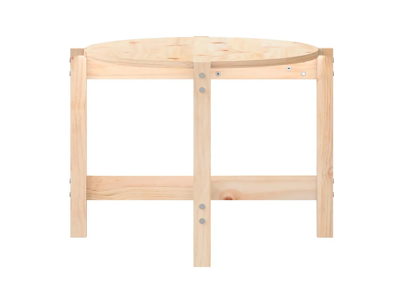 Mesa de centro 118x63x45 cm Madera maciza de pino