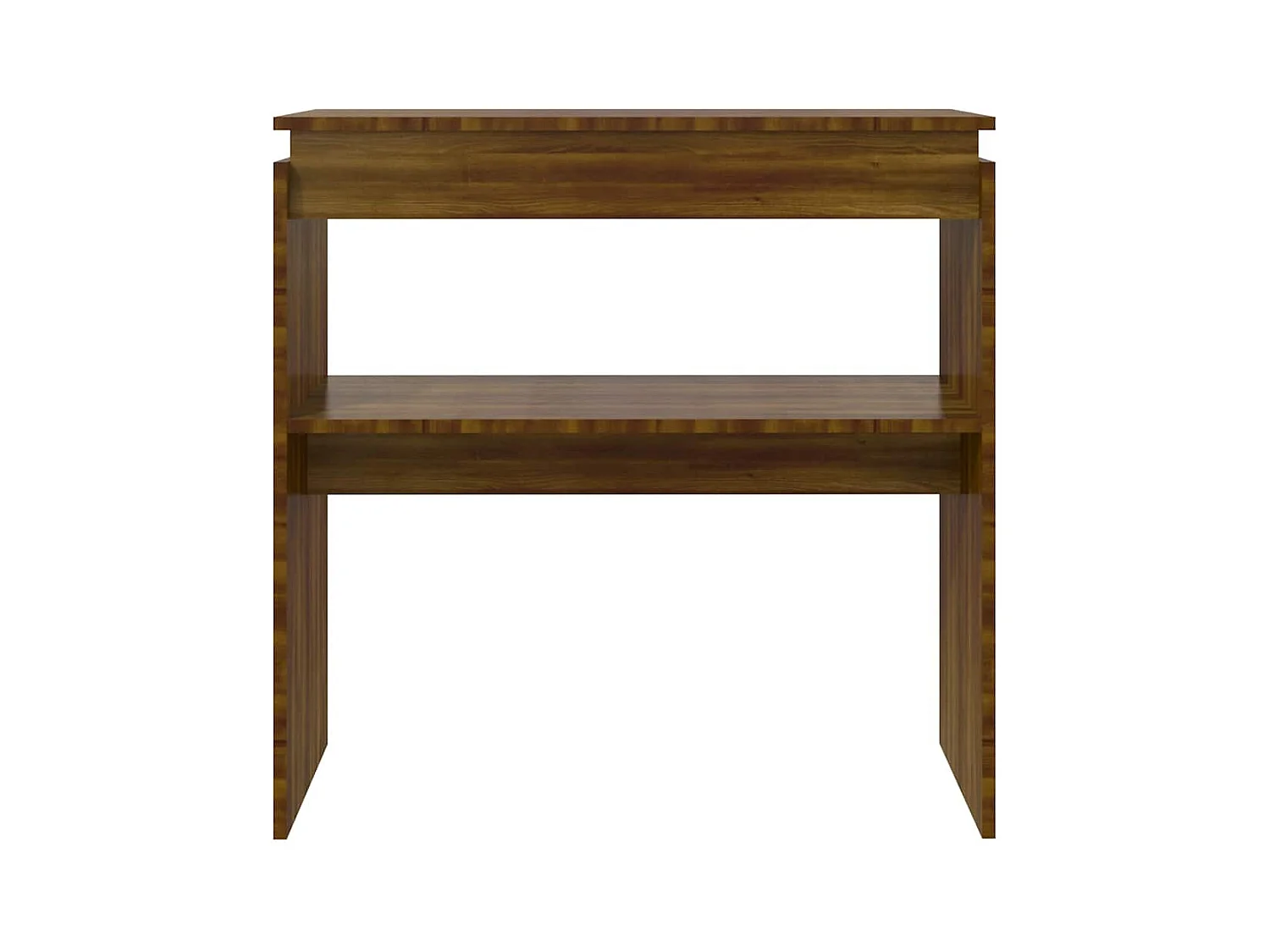 Table console Chêne marron 80x30x80 cm Bois d'ingénierie