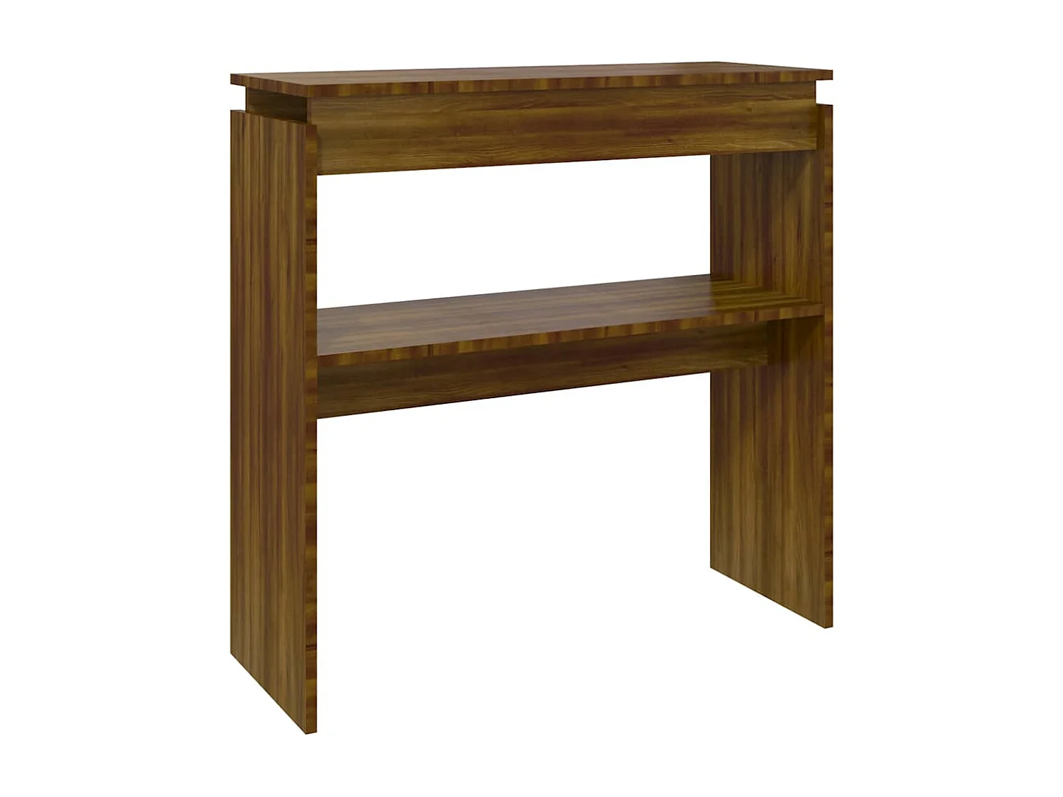 Table console Chêne marron 80x30x80 cm Bois d'ingénierie