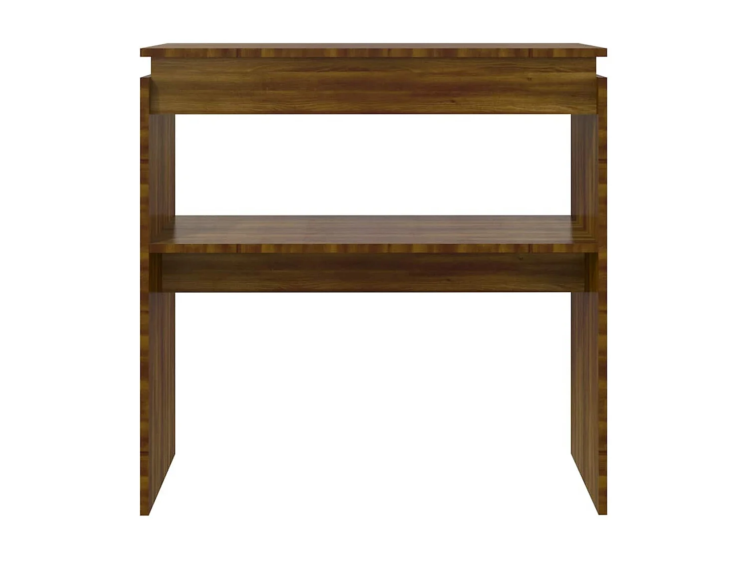 Table console Chêne marron 80x30x80 cm Bois d'ingénierie