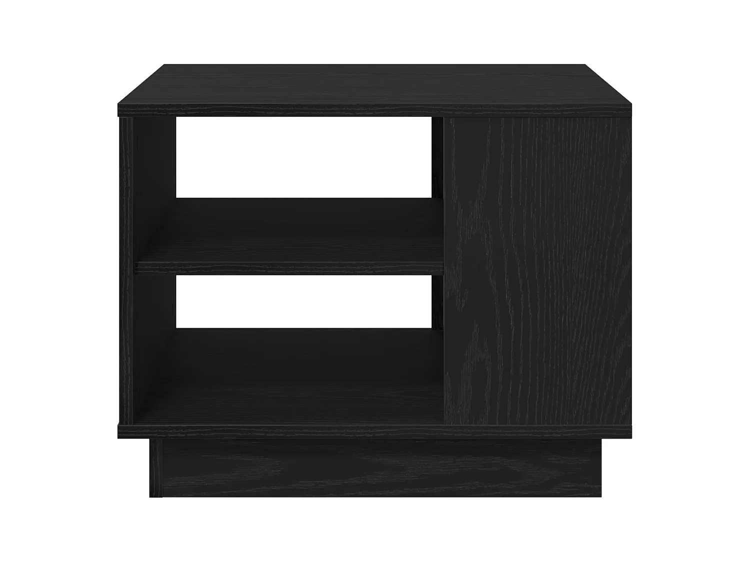 Table basse en chêne noir 55x55x42 cm en bois d'ingénierie