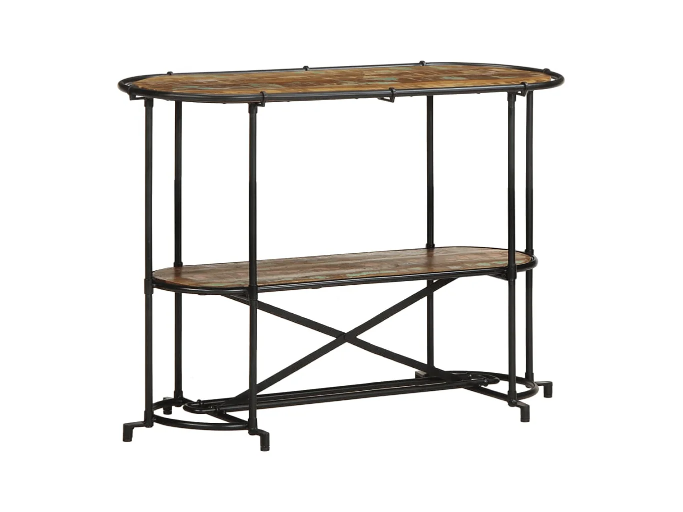 Table console 110x42x76 cm bois massif de récupération