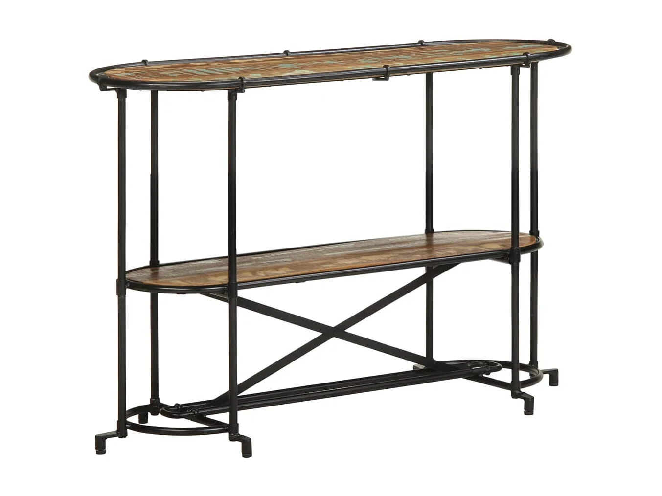 Table console 110x42x76 cm bois massif de récupération