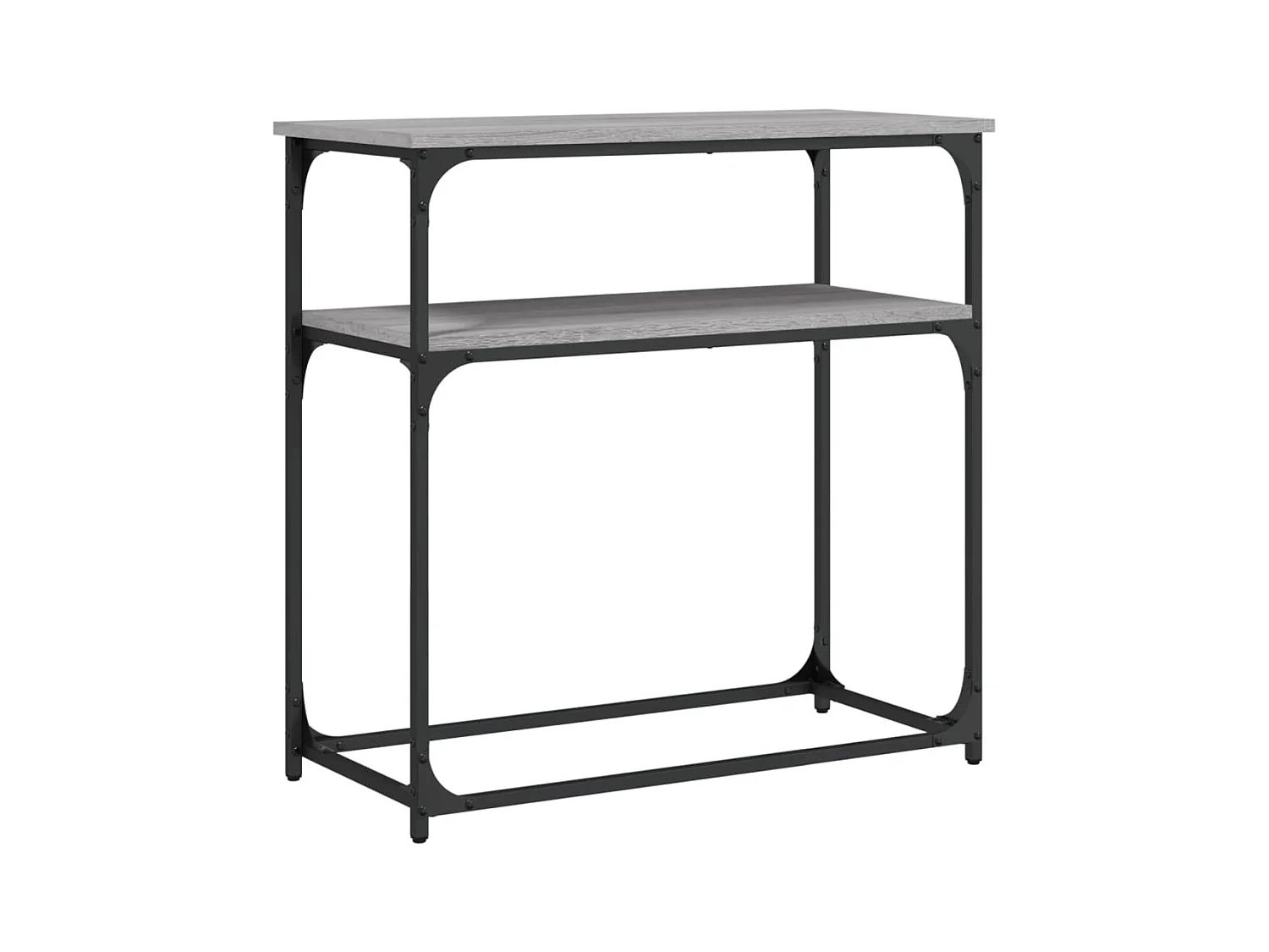 Table console sonoma gris 75x35,5x75 cm bois d'ingénierie