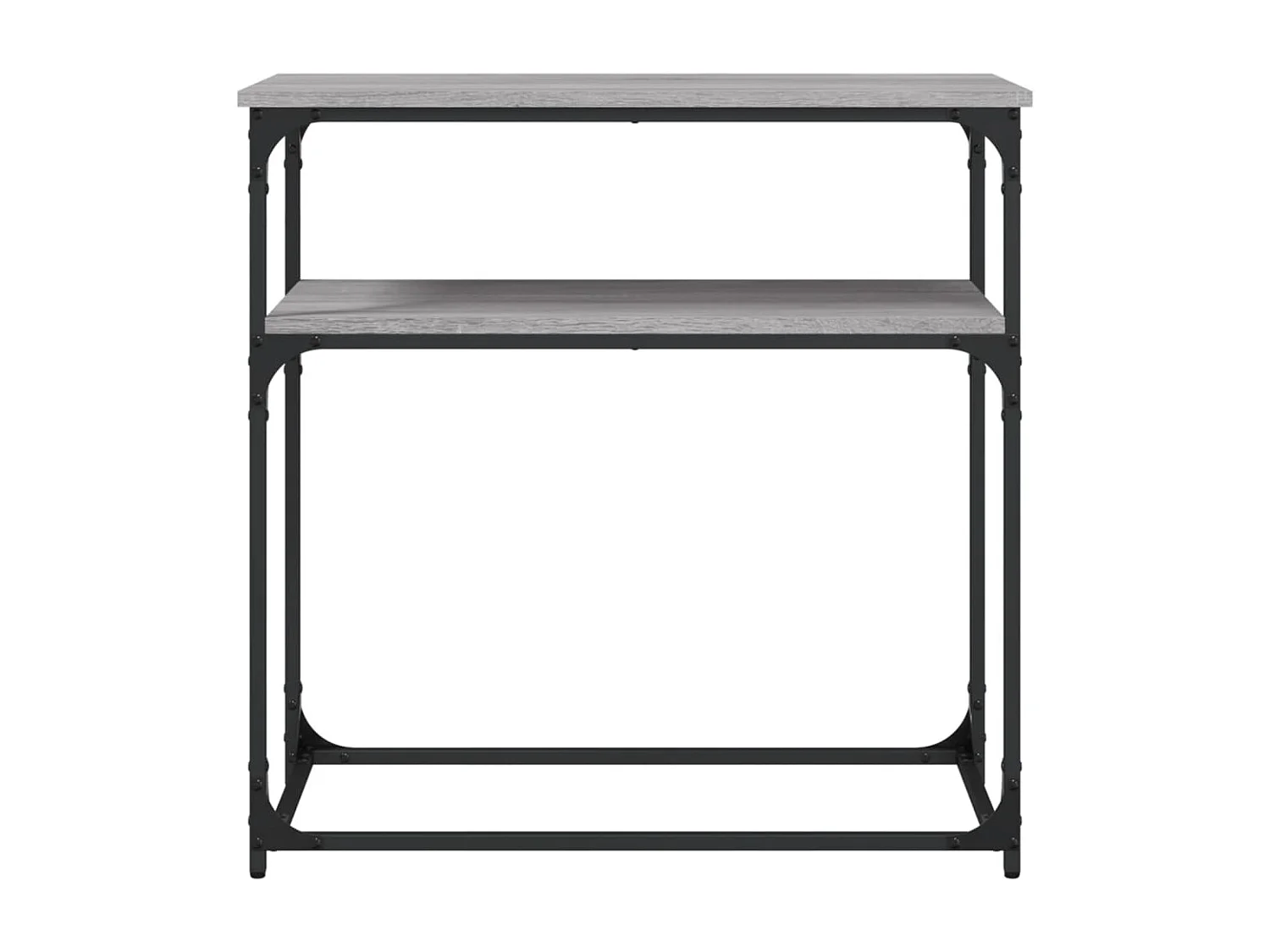 Sonoma grijze consoletafel 75x35,5x75 cm bewerkt hout