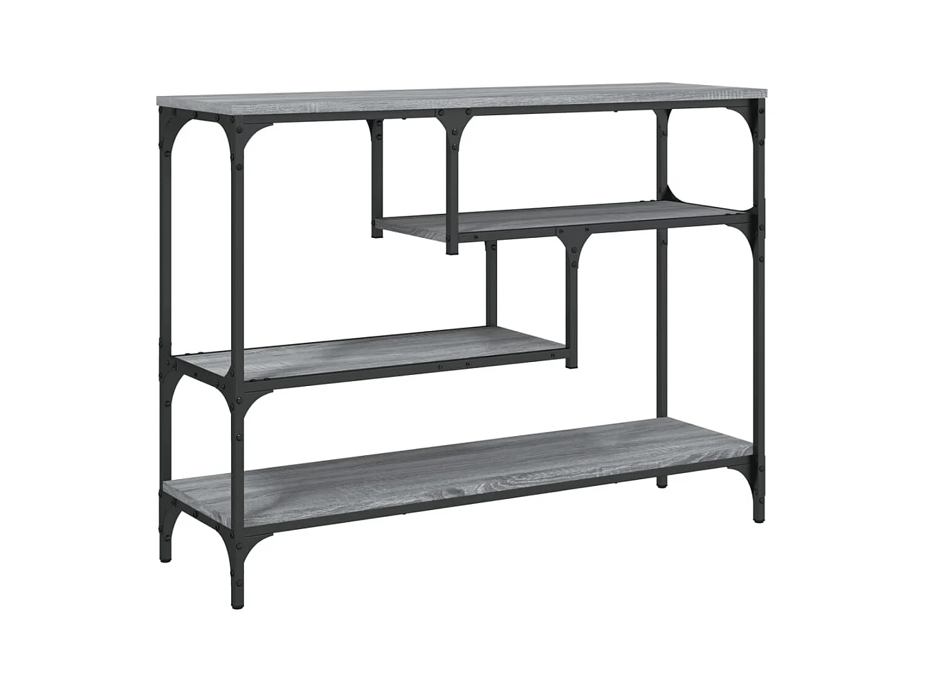 Sonoma grijze consoletafel 100x30x75 cm bewerkt hout