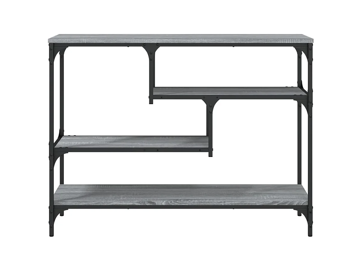 Sonoma grijze consoletafel 100x30x75 cm bewerkt hout