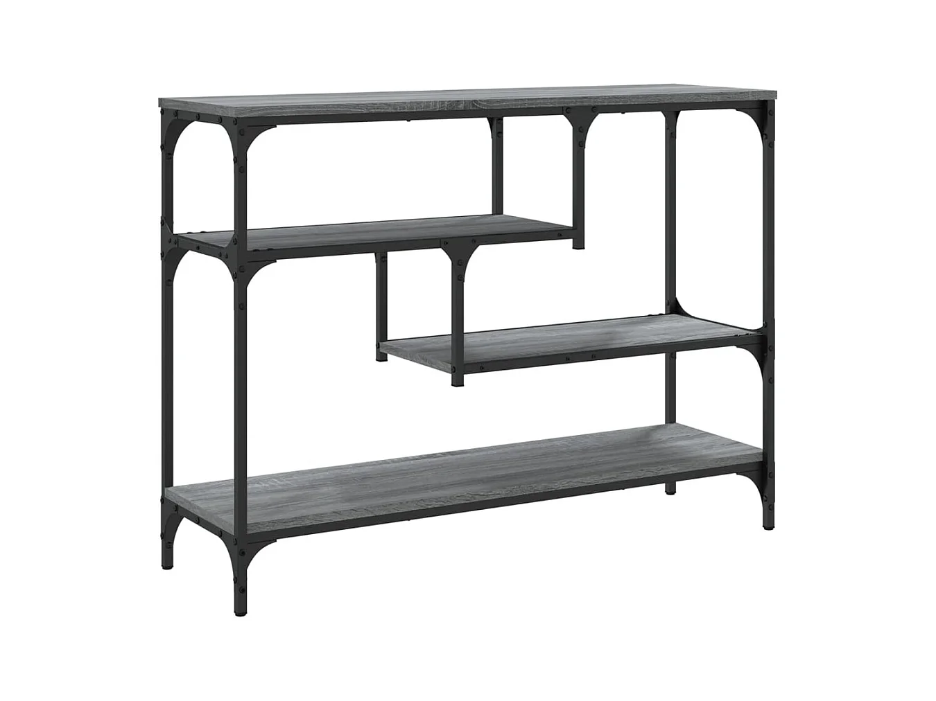 Sonoma grijze consoletafel 100x30x75 cm bewerkt hout