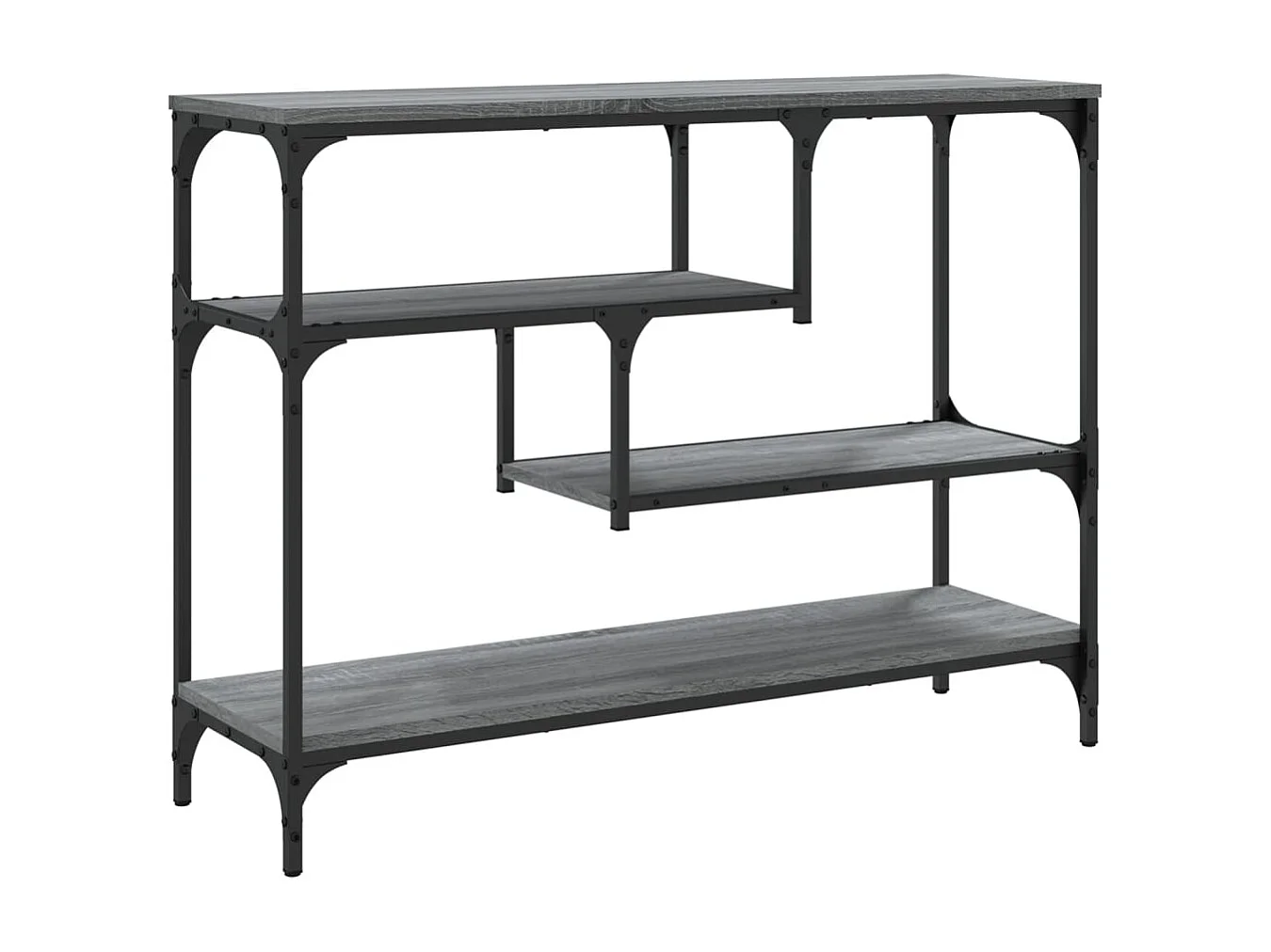 Mesa consola Sonoma gris 100x30x75 cm madera de ingeniería