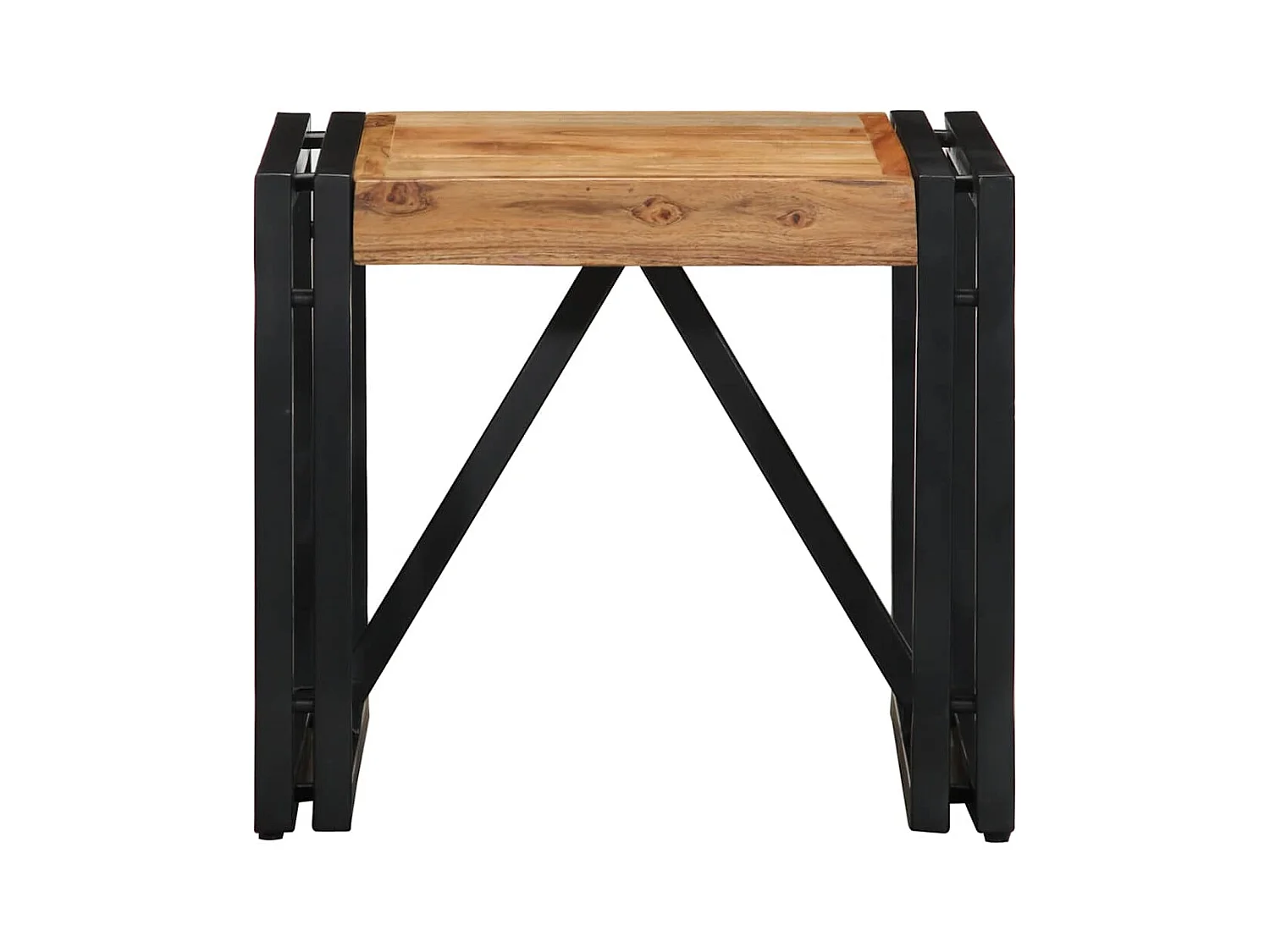 Table basse 40x40x35 cm bois massif acacia