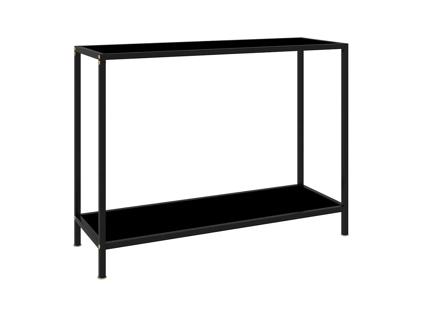 Consolle nera 100x35x75 cm Vetro temperato