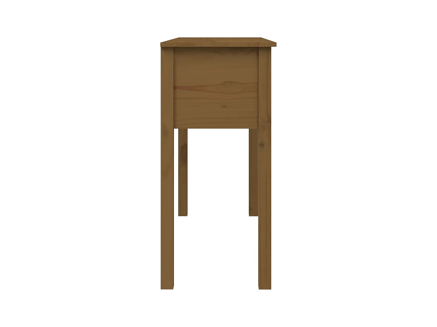 Table console Marron miel 100x35x75 cm Bois massif de pin