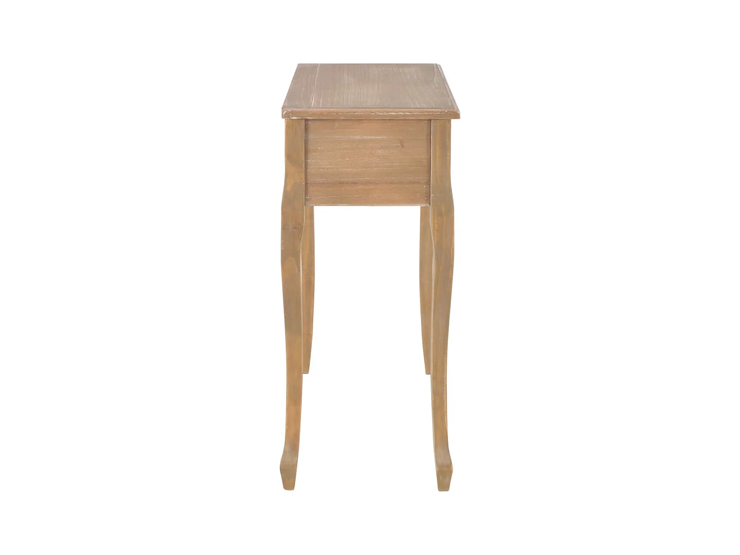 Table de console et coiffeuse avec 3 tiroirs Marron