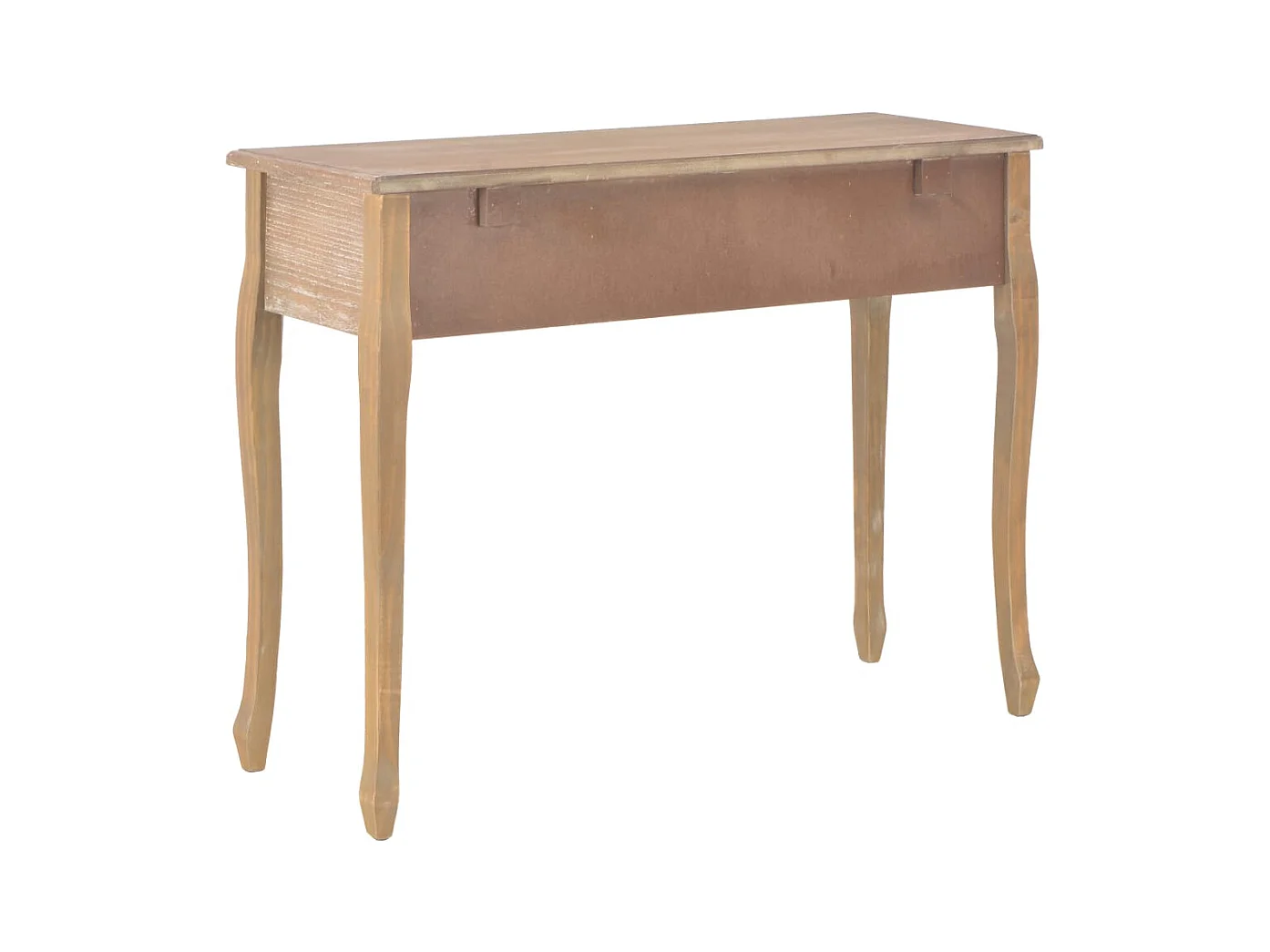 Table de console et coiffeuse avec 3 tiroirs Marron