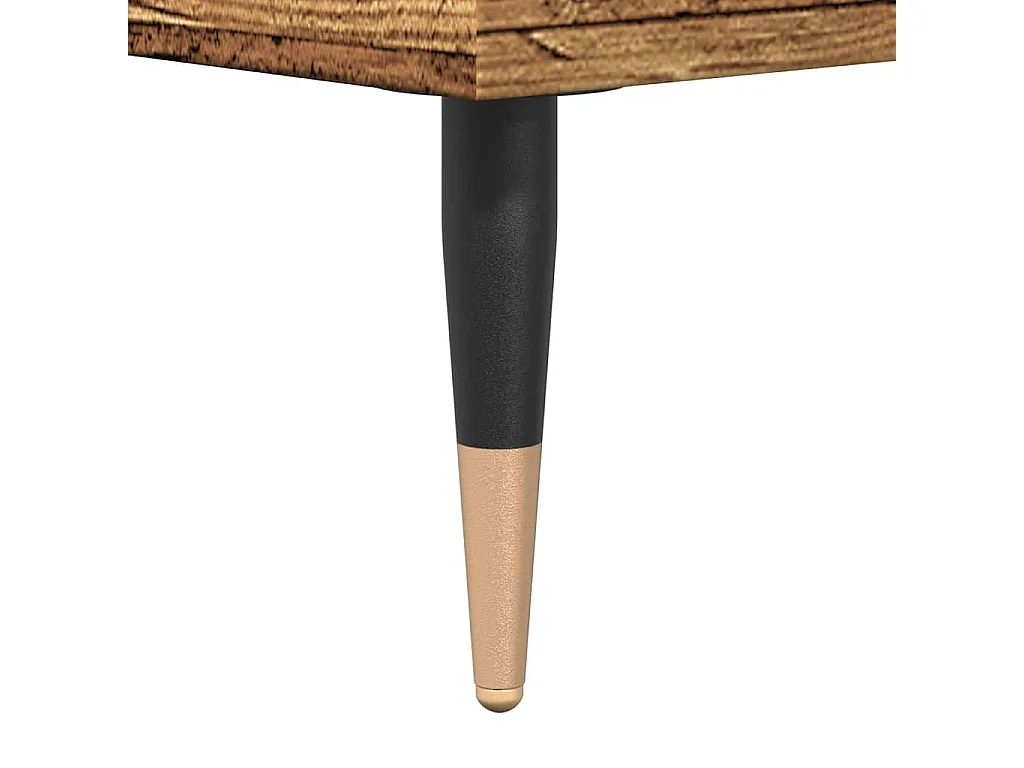 Mesa de centro madera vieja 60x50x36,5 cm madera de ingeniería