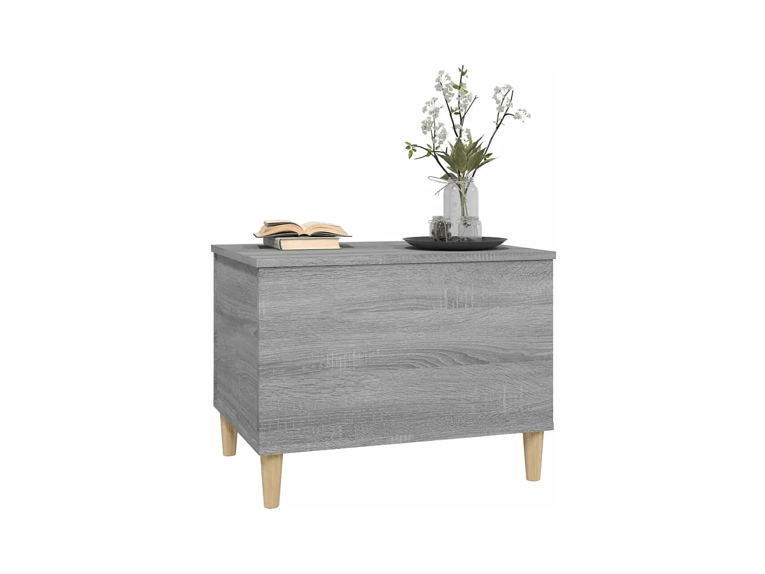 Tavolino Sonoma grigio 60x44,5x45 cm Legno ingegnerizzato