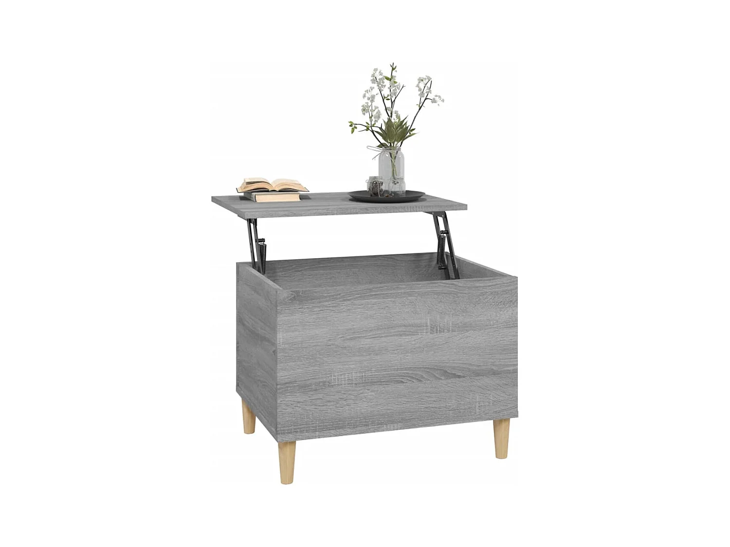 Tavolino Sonoma grigio 60x44,5x45 cm Legno ingegnerizzato