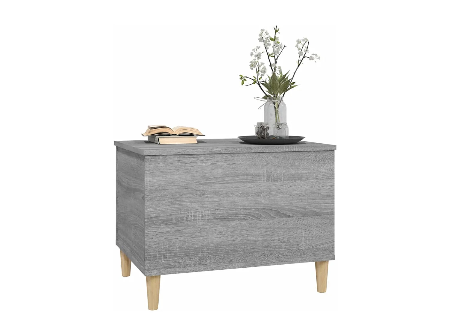 Mesa de centro Sonoma gris 60x44,5x45 cm Madera de ingeniería
