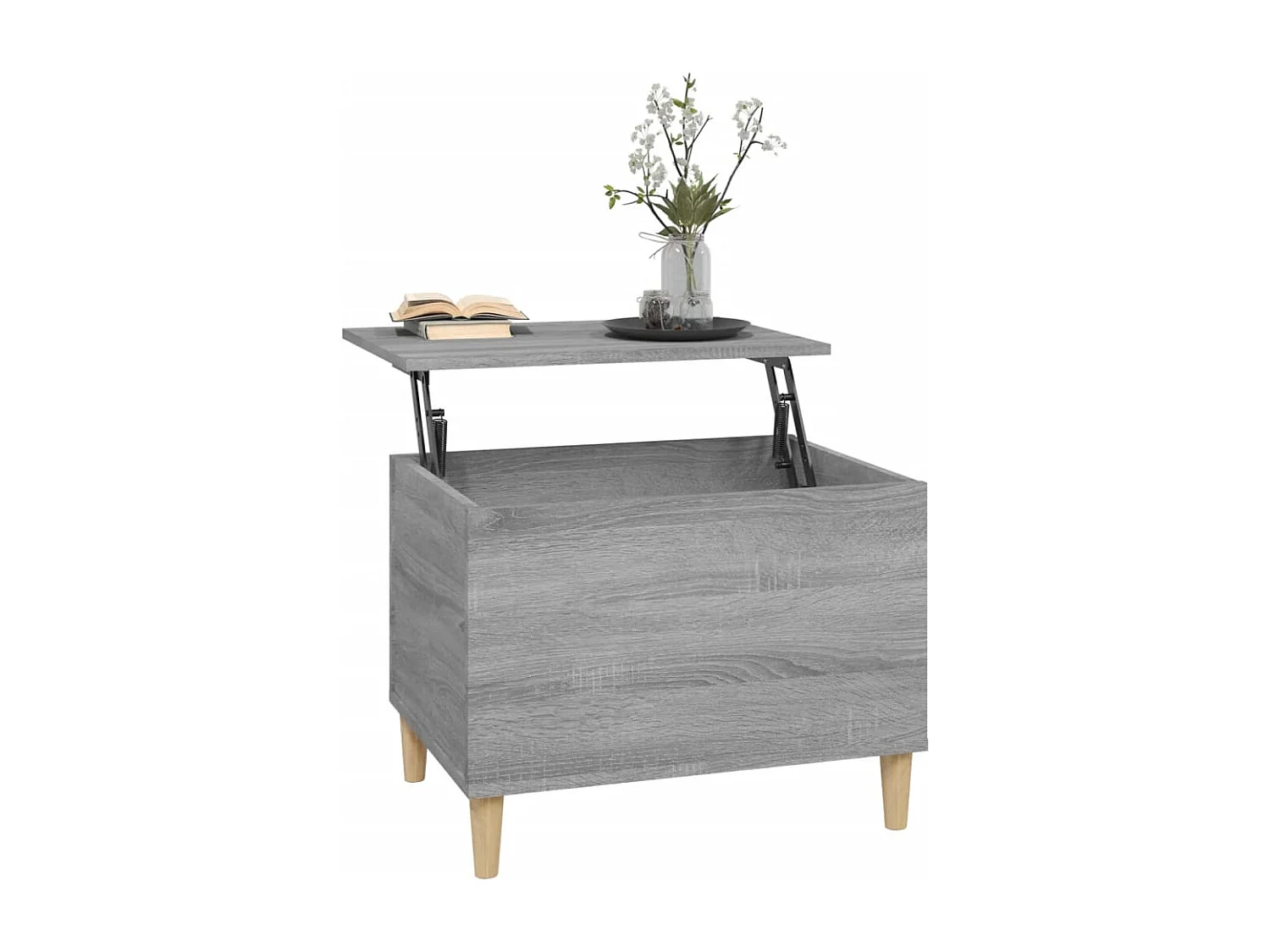 Mesa de centro Sonoma gris 60x44,5x45 cm Madera de ingeniería