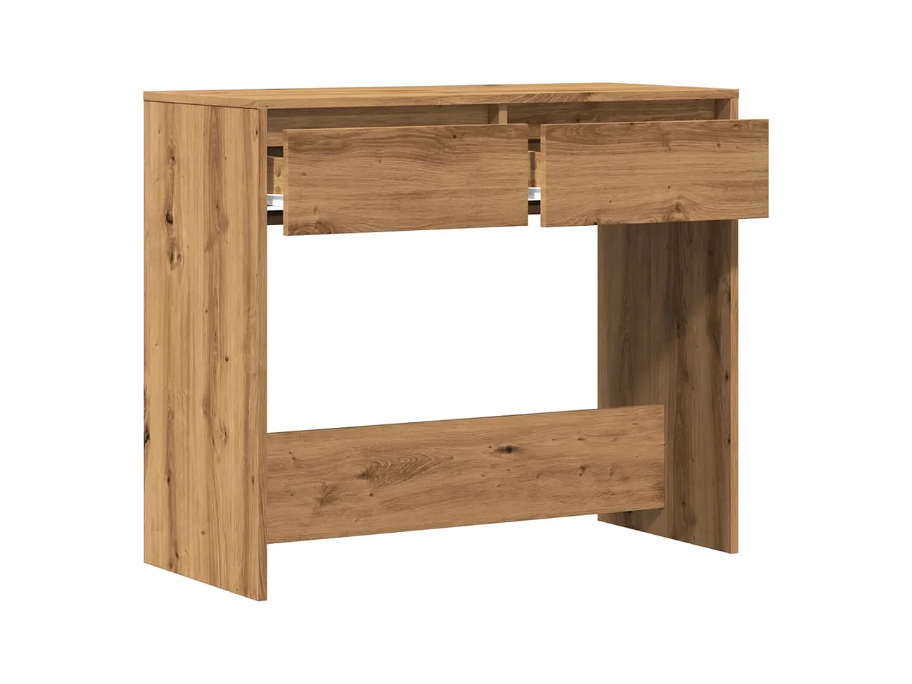 Table console chêne artisanal 89x41x76,5 cm bois d'ingénierie