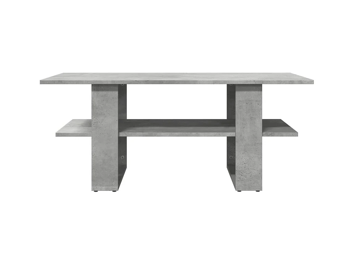 Betongrijze salontafel 102x55x42 cm bewerkt hout