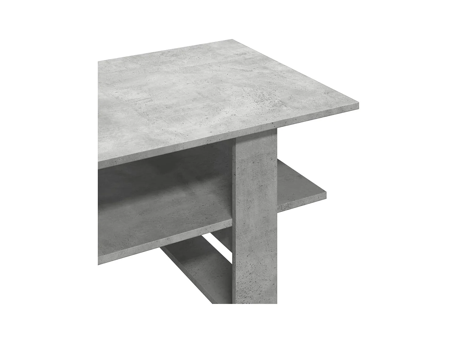 Betongrijze salontafel 102x55x42 cm bewerkt hout
