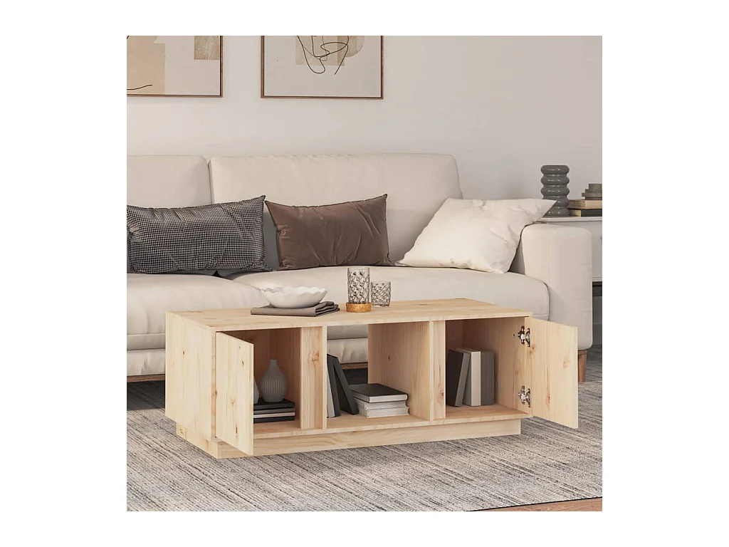 Table basse 110x50x40 cm Bois massif de pin