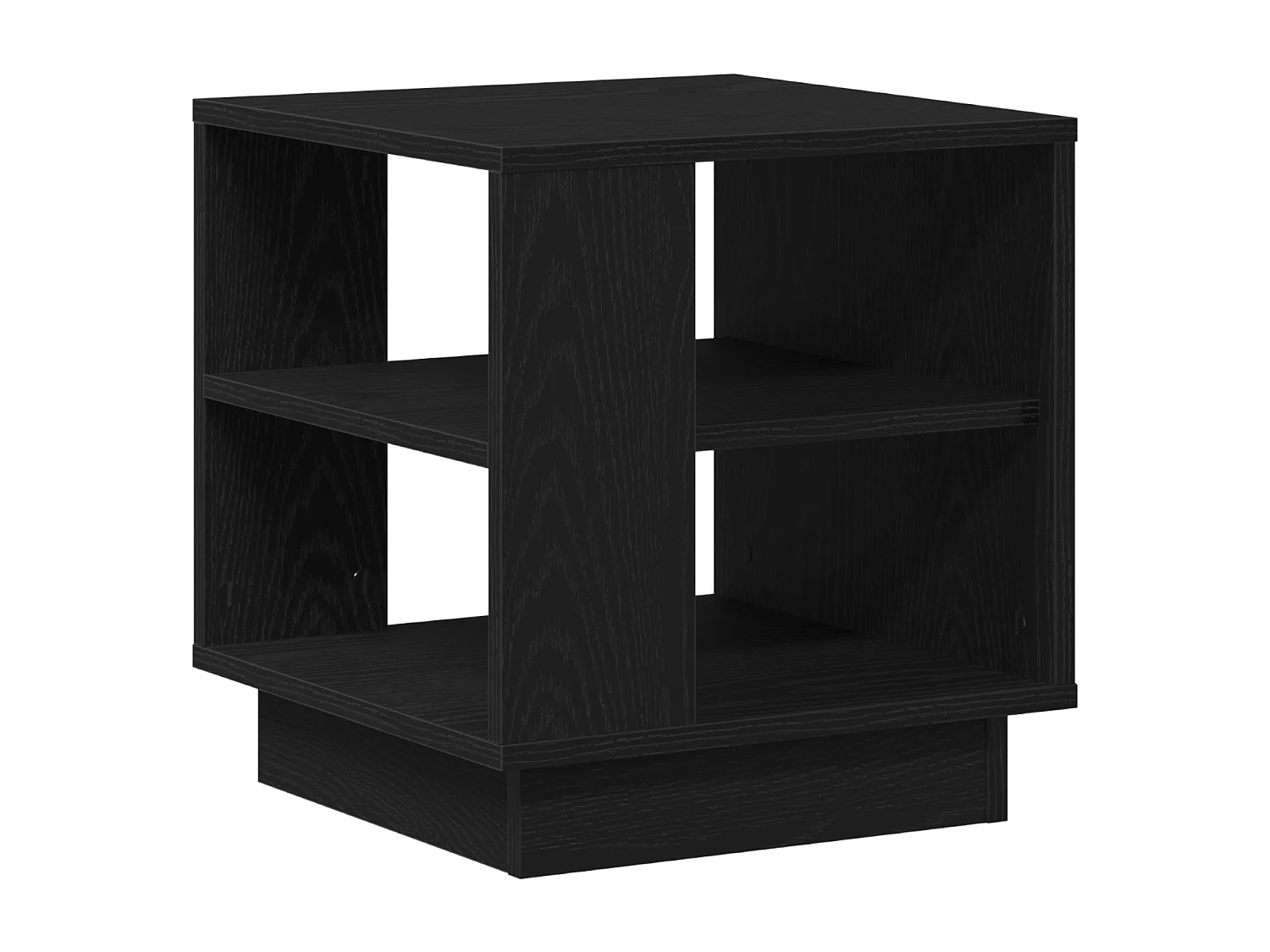 Tavolino da caffè in rovere nero 40x40x43 cm in legno ingegnerizzato