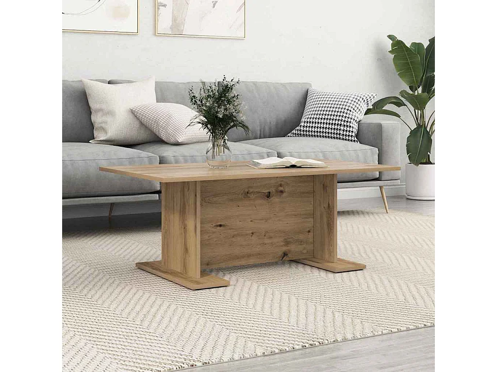 Table basse Autre chêne artisanal 103,5 x 60 x 40 cm