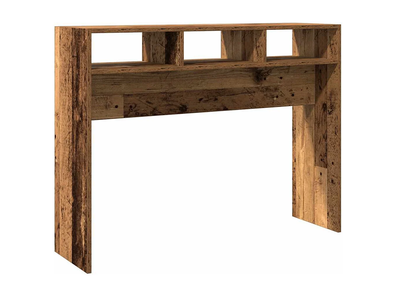 Table console vieux bois 105x30x80 cm bois d'ingénierie