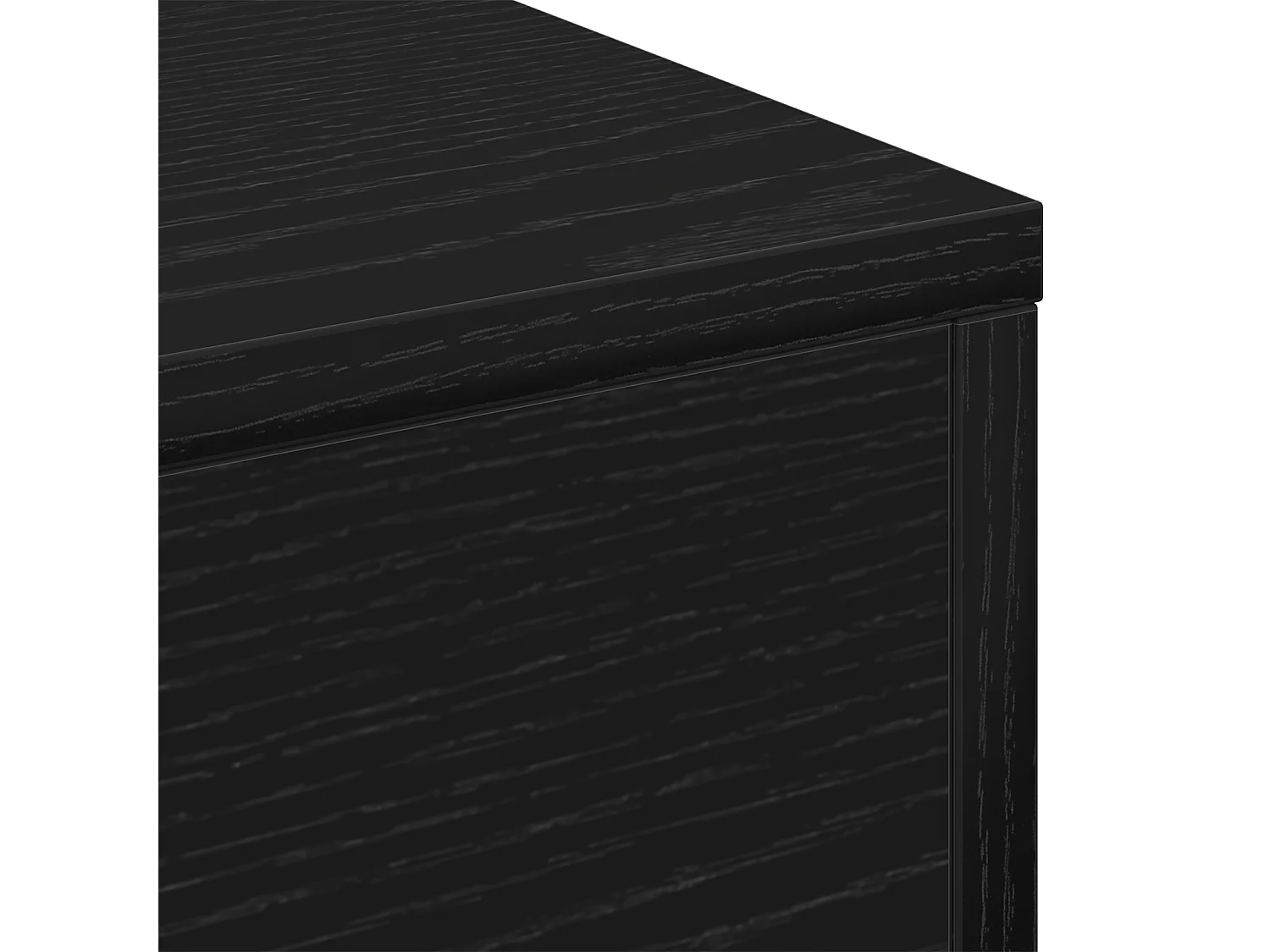 Table basse en bois noir 96x50x45 cm, en bois d'ingénierie