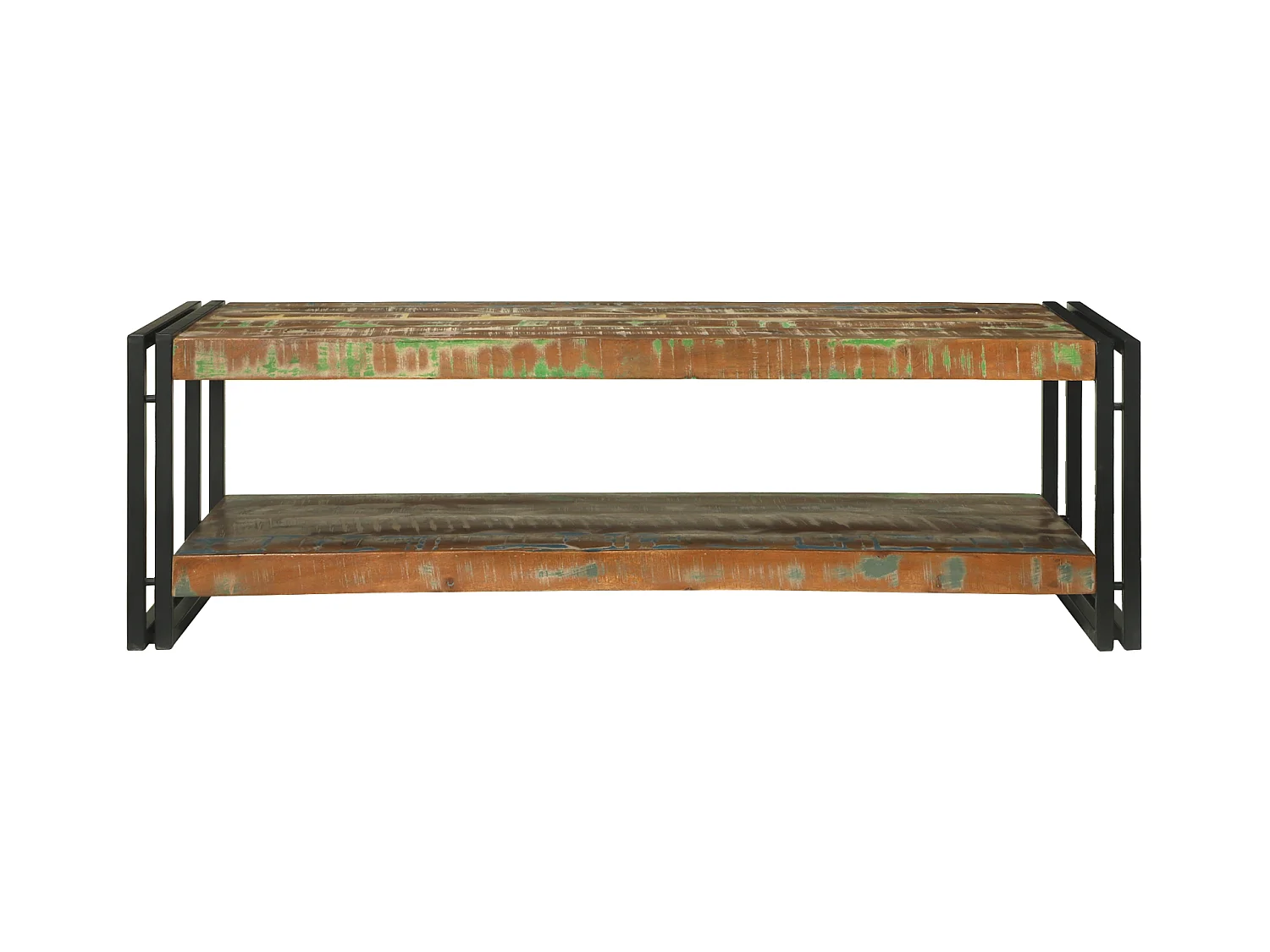 Table Basse Multicolore 120x50x38 cm Bois Massif Récupéré