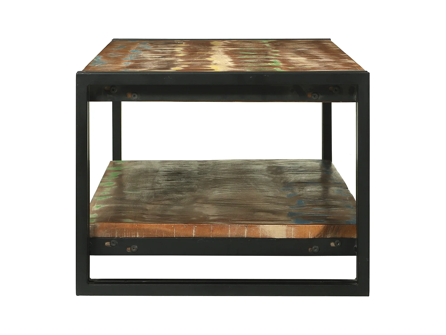 Table Basse Multicolore 120x50x38 cm Bois Massif Récupéré
