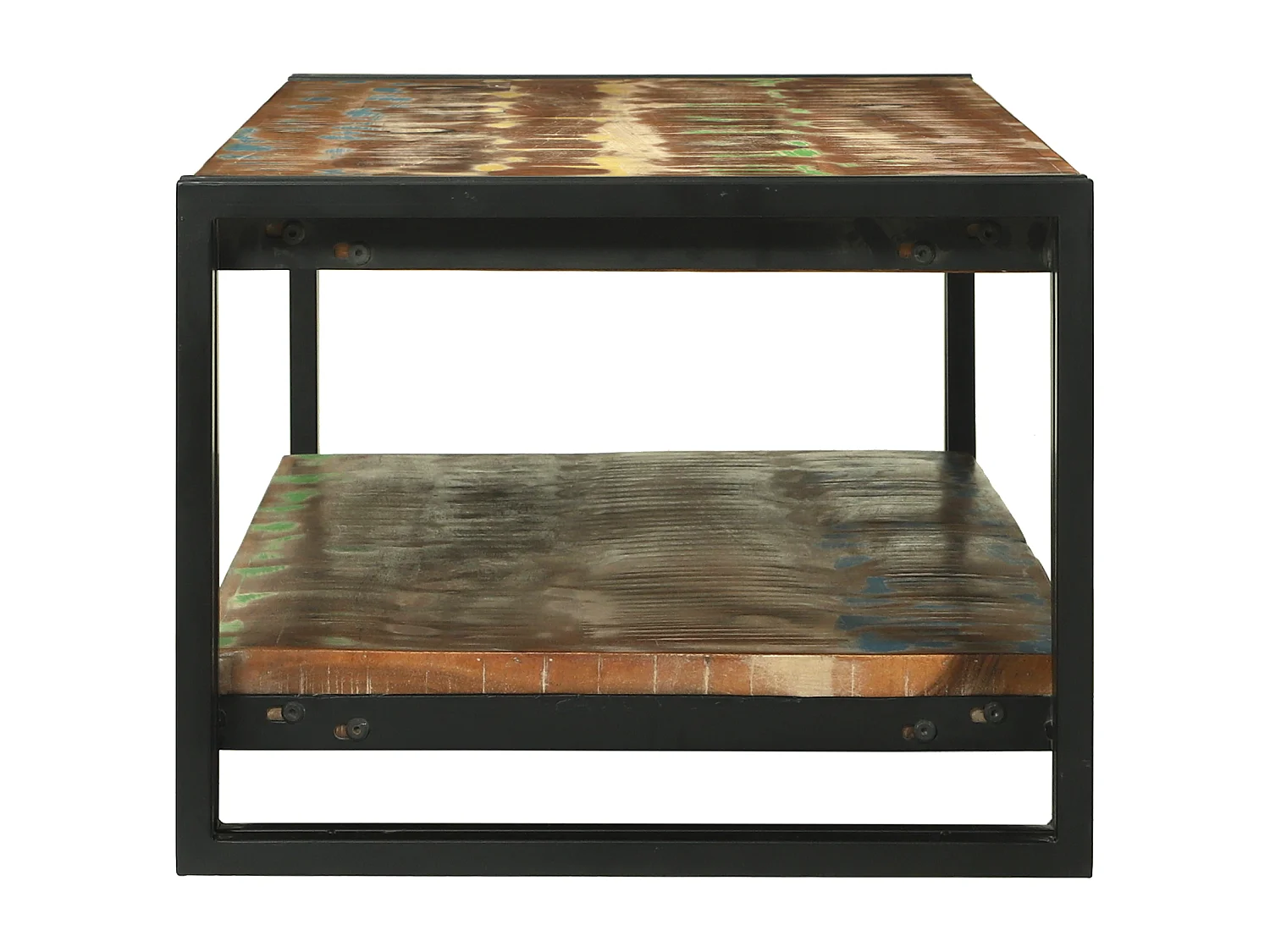 Table Basse Multicolore 120x50x38 cm Bois Massif Récupéré