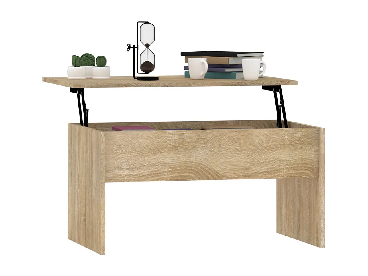 Sonoma eiken salontafel 80x50,5x41,5 cm bewerkt hout