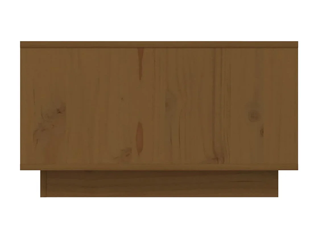 Honigbrauner Couchtisch 55x56x32 cm Massivholz Kiefer
