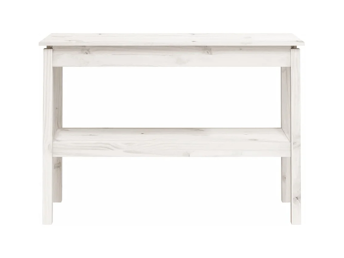 Consoletafel Wit 110x40x75 cm Massief grenenhout