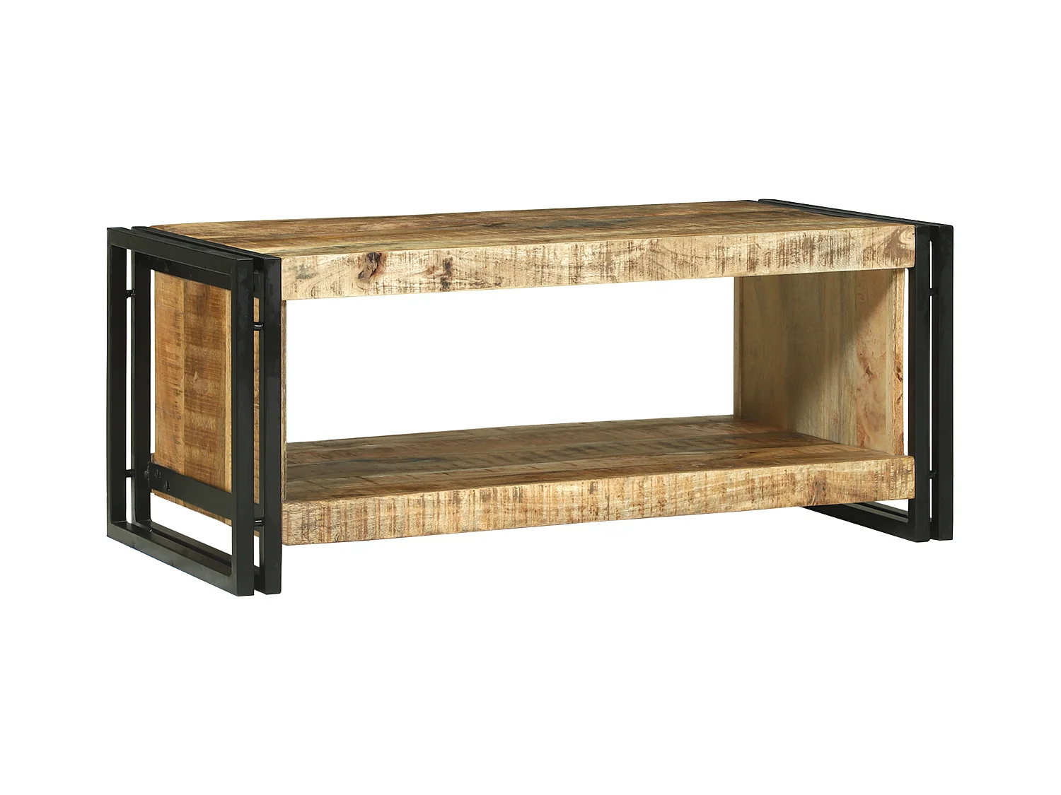 Table basse 90x50x38 cm Bois brut de mangue