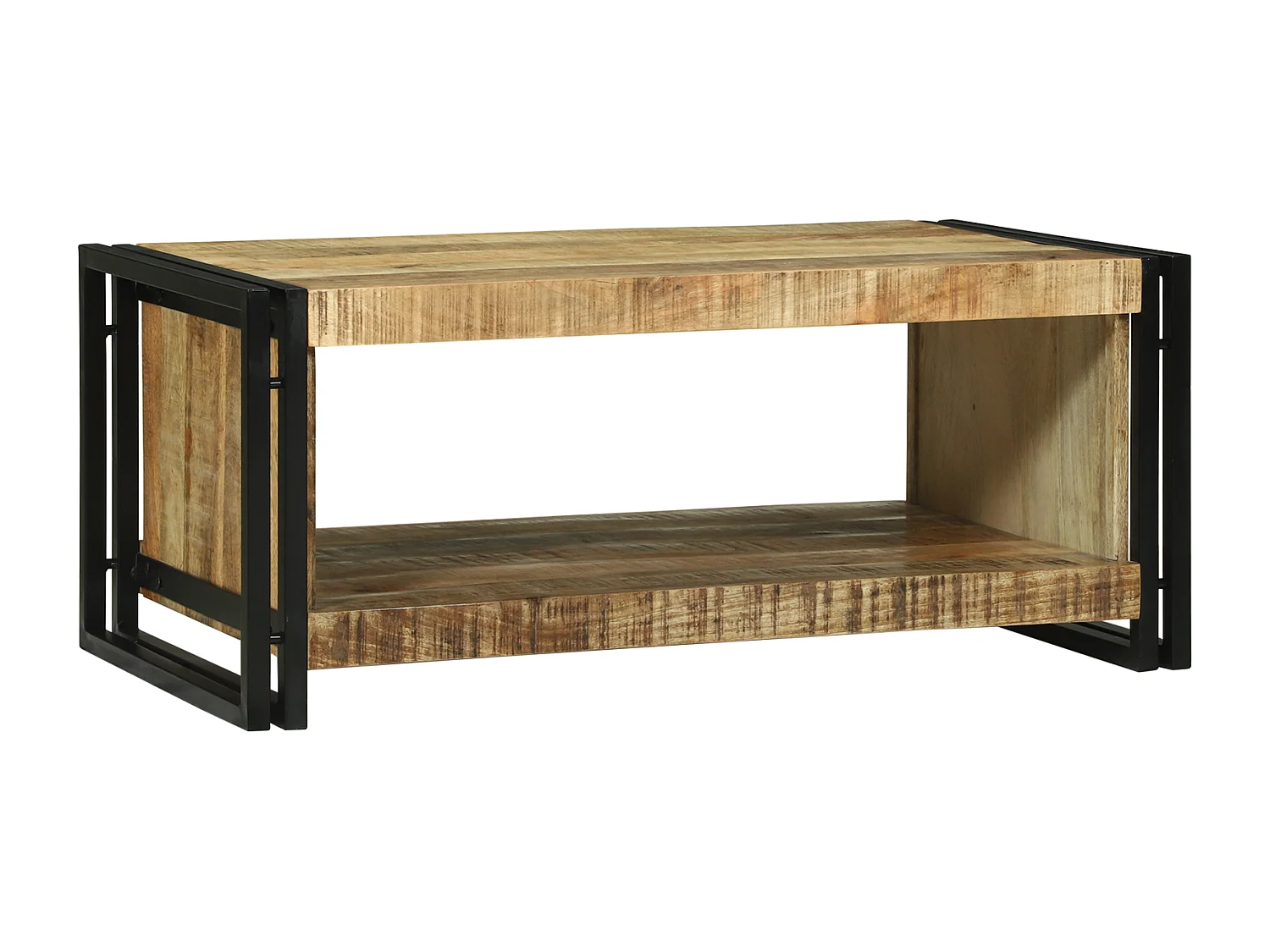 Table basse 90x50x38 cm Bois brut de mangue