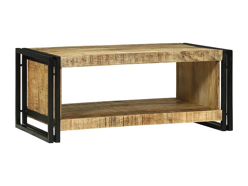 Salontafel 90x50x38 cm Ruw mangohout
