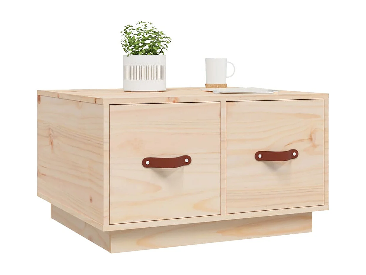 Table basse 60x53x35 cm Bois massif de pin