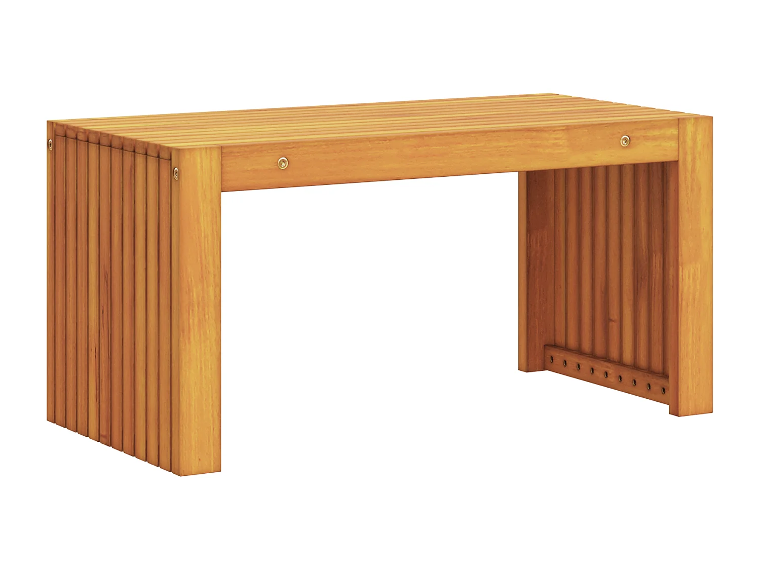 Table Basse de Jardin 70x35x35 cm Bois Massif Acacia