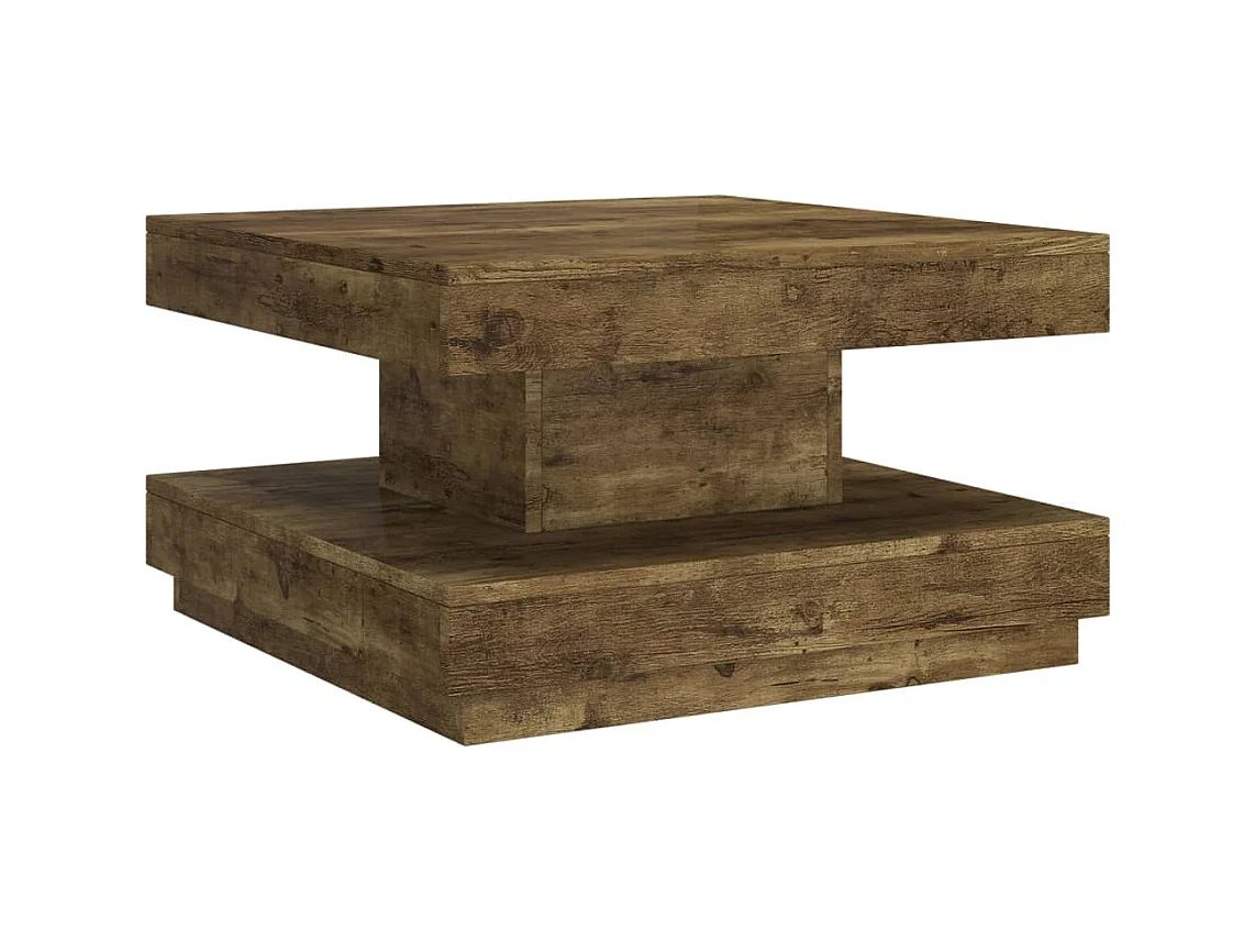 Table basse Marron foncé 60x60x35 cm MDF
