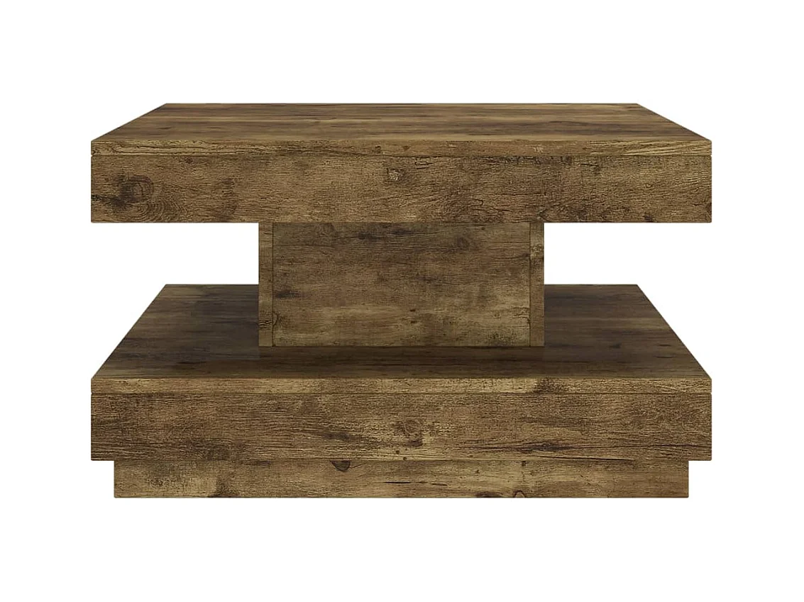 Table basse Marron foncé 60x60x35 cm MDF