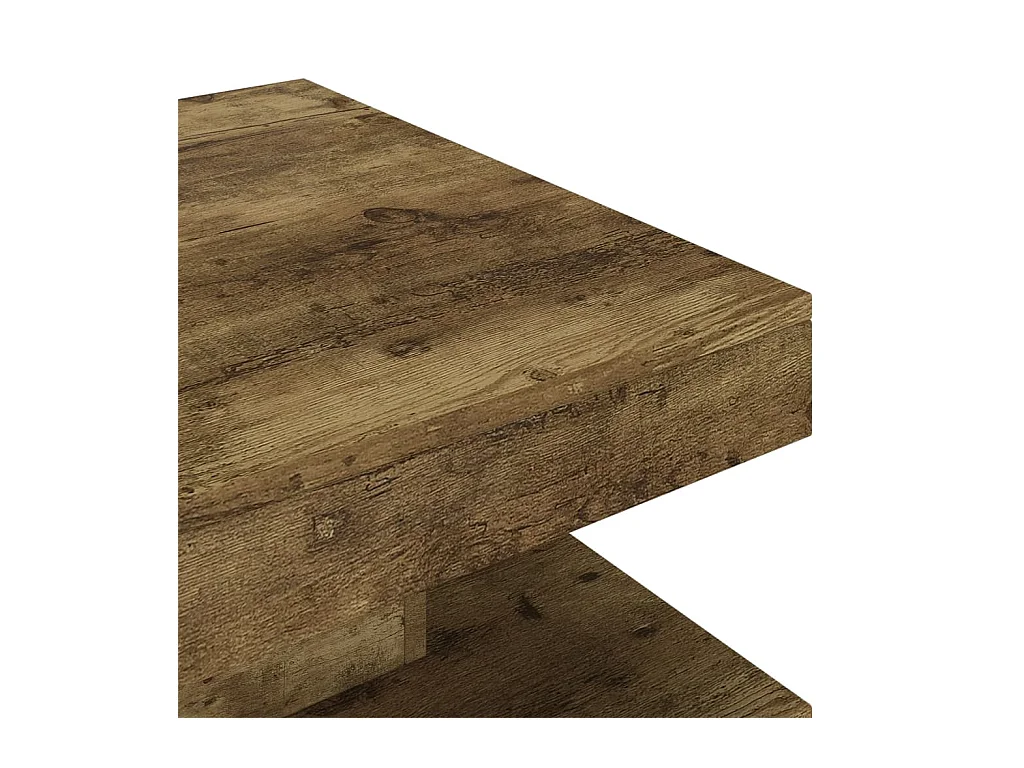 Table basse Marron foncé 60x60x35 cm MDF