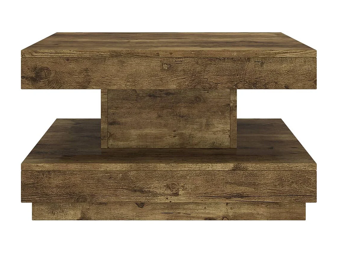 Table basse Marron foncé 60x60x35 cm MDF
